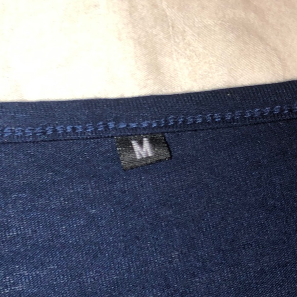 Navy blue polka dot blouse - Picture 2 of 3